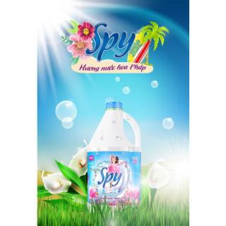 Nước giặt xả SPY 4.5L dung tích 4,5 lít – 3 mùi hương ( xanh, hồng, tím )