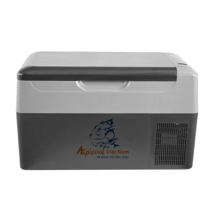 Tủ lạnh xe hơi Alpicool 22L có khay đá riêng, đèn, nút bấm cảm ứng, thiết kế siêu đẹp
